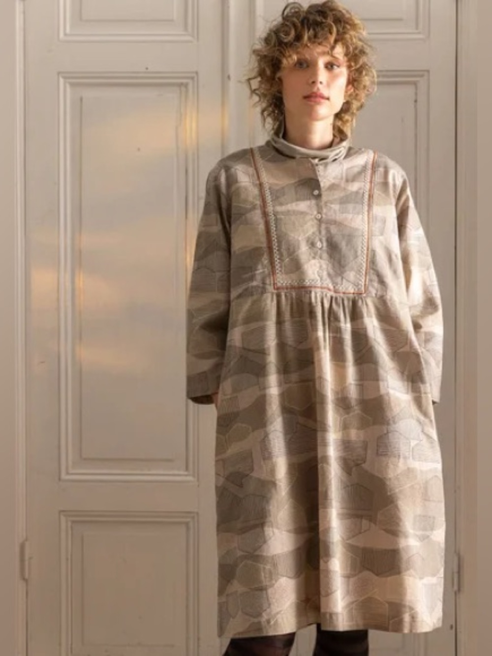 Gudrun Sjoden Alaska Woven Dress in Organic Cotton/Linen